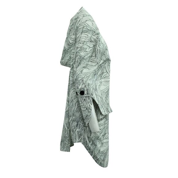 Marni Abstract Print Dress in Black and White Cotton